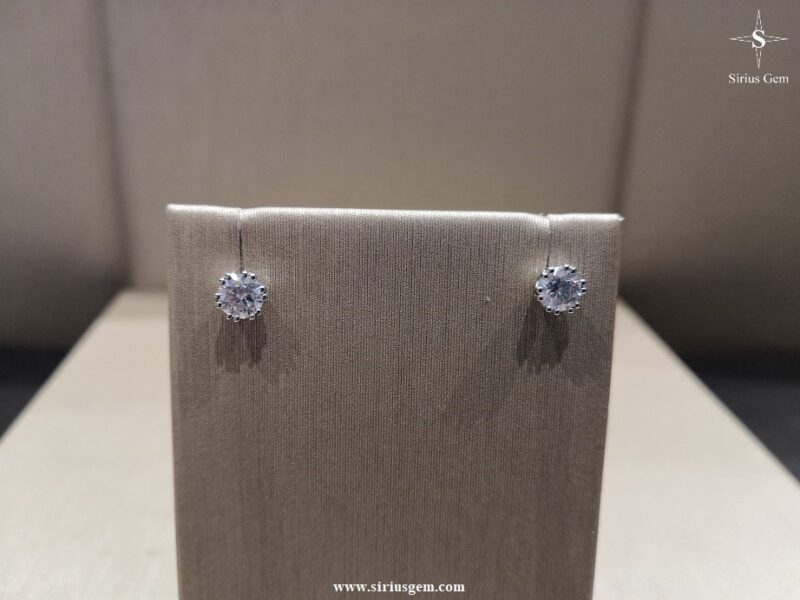 White Gold Lepus Earrings & Sirius Gems