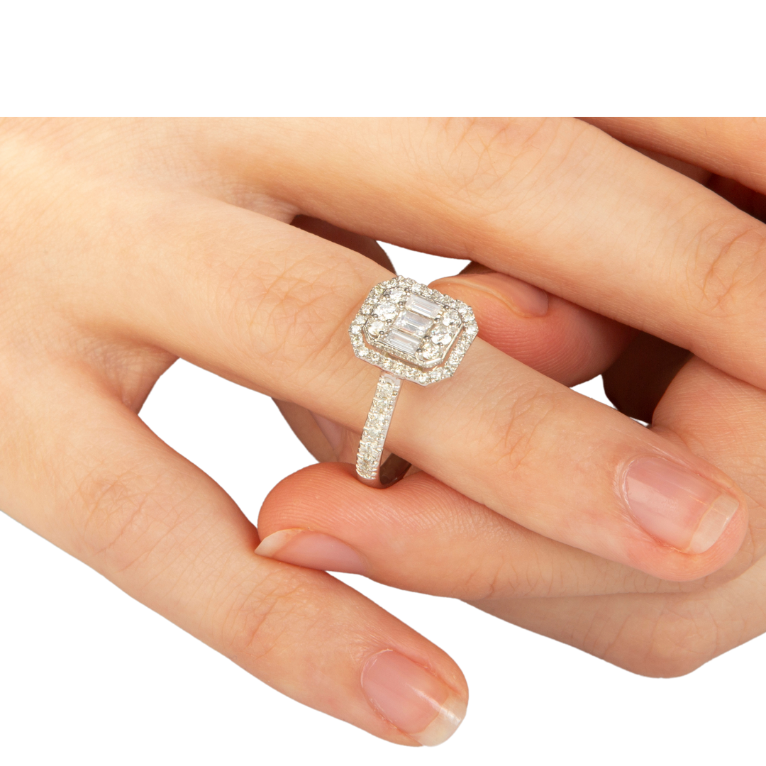prsten s laboratorním diamantem