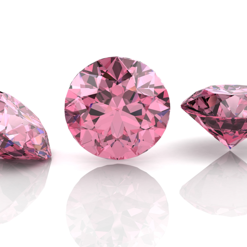 Růžový laboratorní diamanty