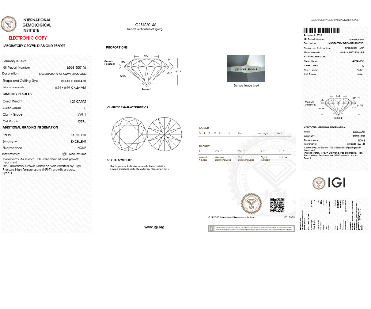 Ověření IGI laboratorní diamanty